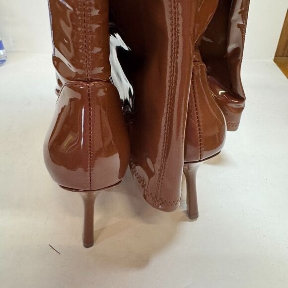 Steve Madden Women 6 Cognac Brown Vanquish Stiletto Thigh High Boots NIB GN4 - Picture 4 of 4
